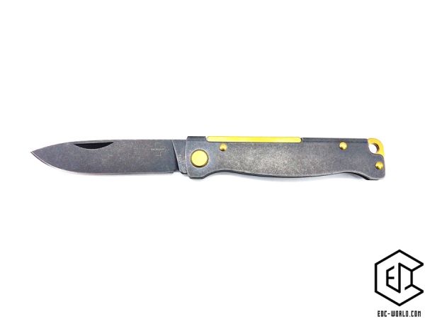 BÖKER PLUS® : Taschenmesser Atlas Black Stonewash Brass